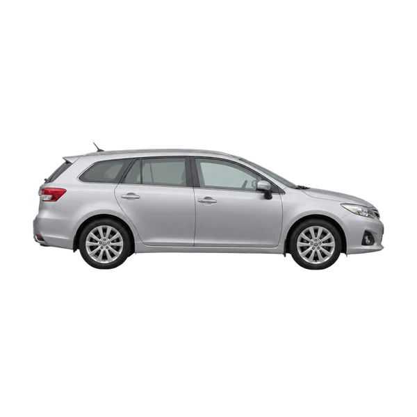 silver 2015 Toyota Caldina side (facing right) view