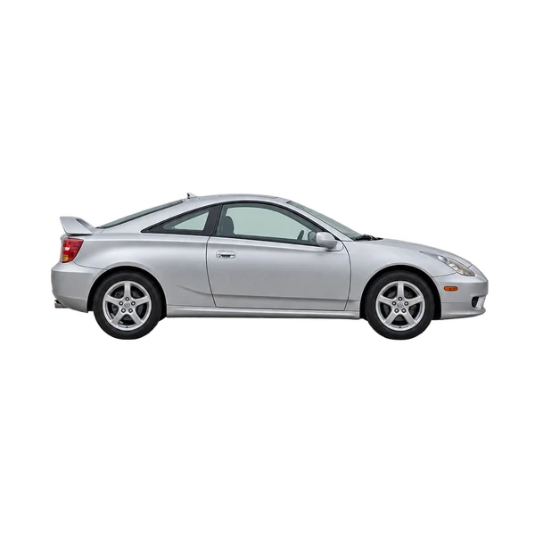 silver 2005 Toyota Celica side (facing right) view