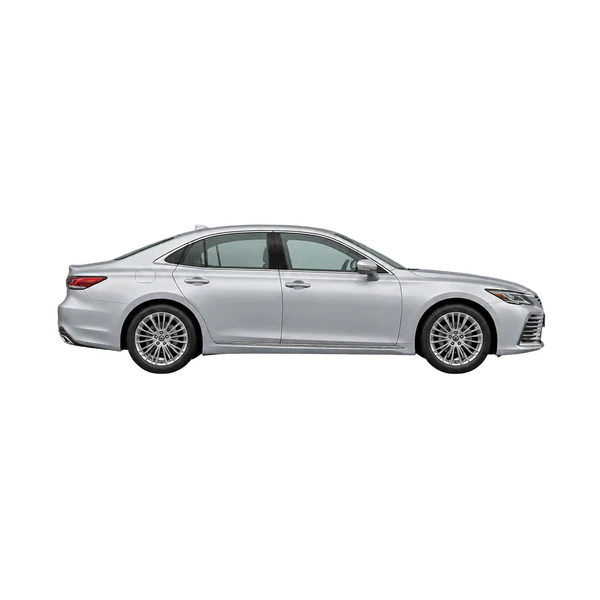 silver 2025 Toyota Celsior side (facing right) view