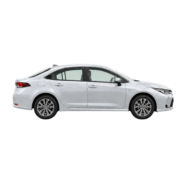 silver 2023 Toyota Corolla Altis side (facing right) view