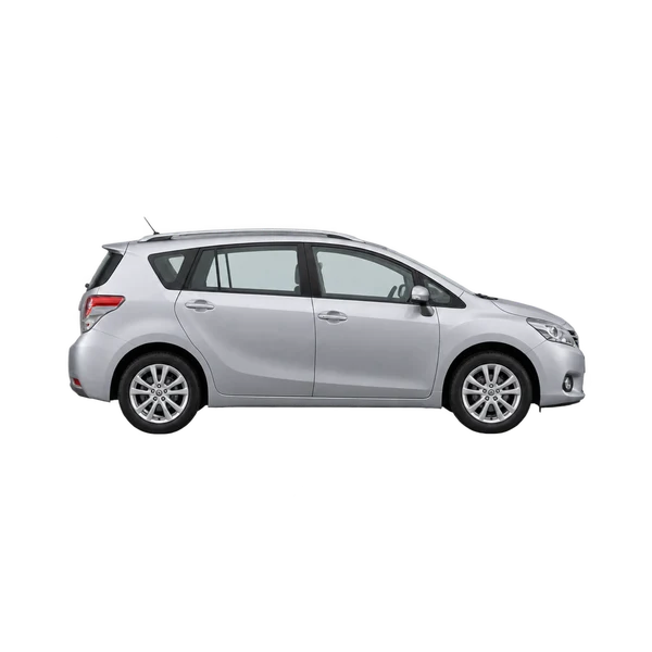 silver 2015 Toyota Corolla Verso side (facing right) view
