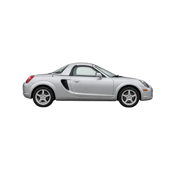 silver 2005 Toyota MR2,TOYOTA MR side (facing right) view