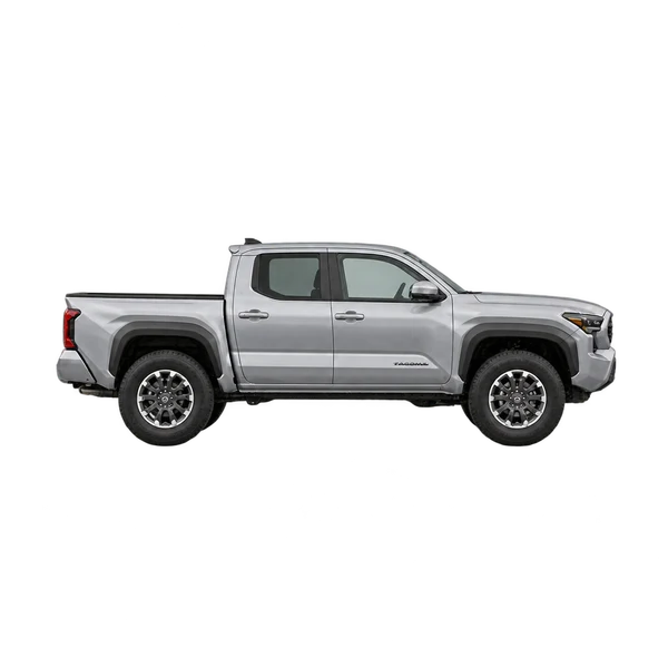 silver 2027 Toyota Tacoma side (facing right) view