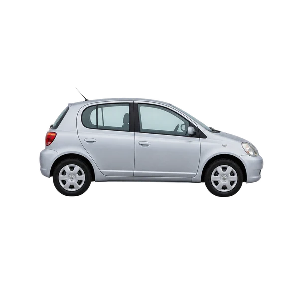 silver 2000 Toyota Vitz side (facing right) view