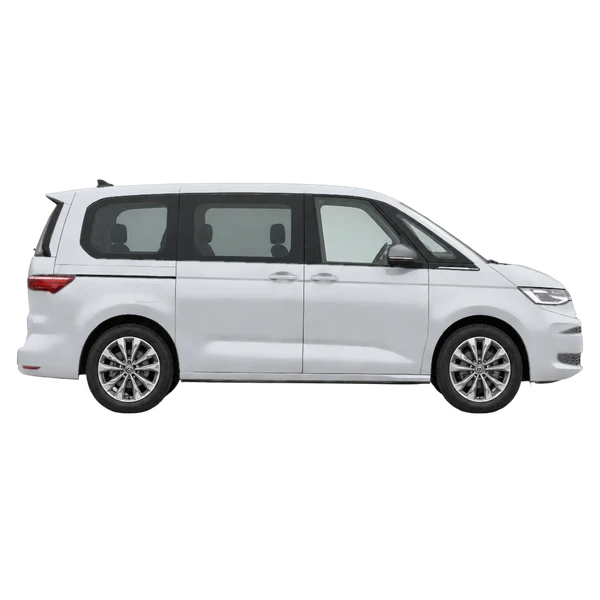 silver 2023 Volkswagen Multivan side (facing right) view
