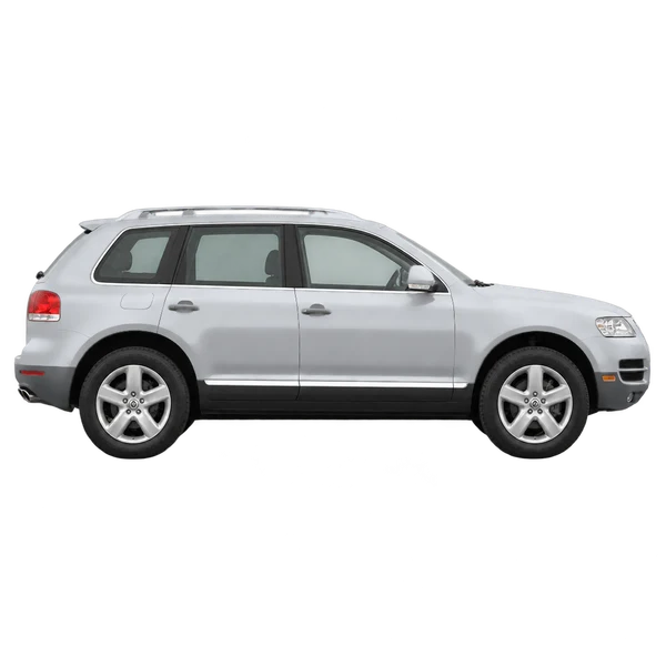 silver 2004 Volkswagen Touareg side (facing right) view