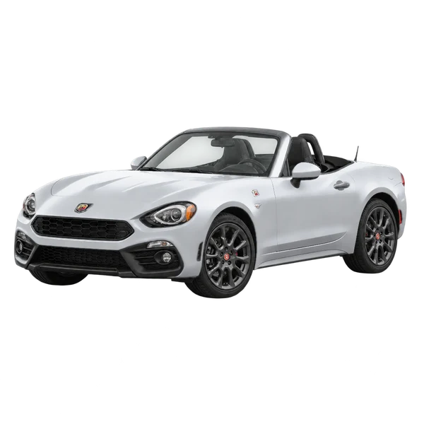 2016 ABARTH 124 SPIDER — Front three-quarter (facing left), silver