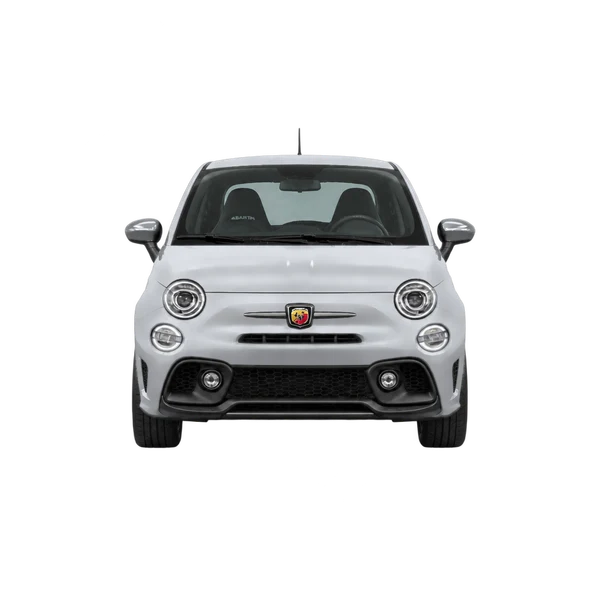 2024 Abarth 500 in Silber, Ansicht: Front