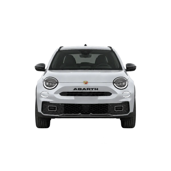 silver 2026 Abarth 600E front view