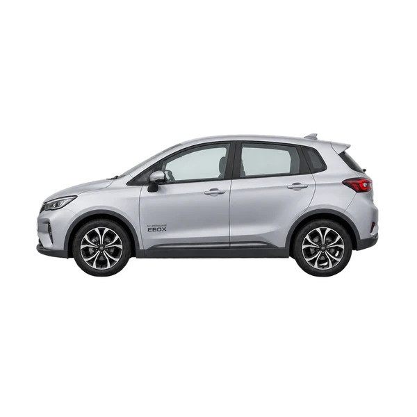 AC Propulsion eBox 2023 argent, vue côté (vers la gauche)