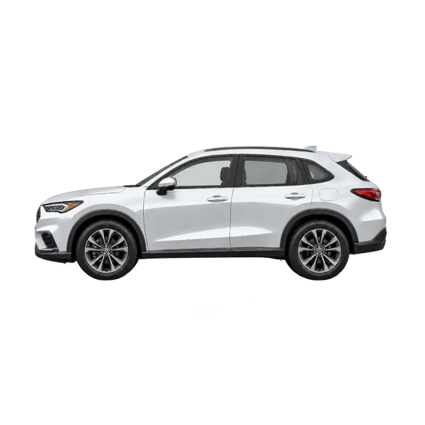 Acura ADX 2025 prata, vista lateral (voltada para a esquerda)