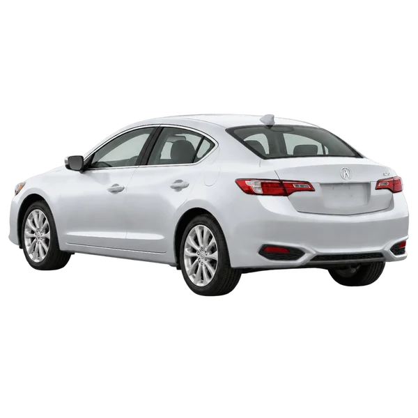 2021 Acura ILX in Silber, Ansicht: Dreiviertelansicht von hinten (nach links gerichtet)