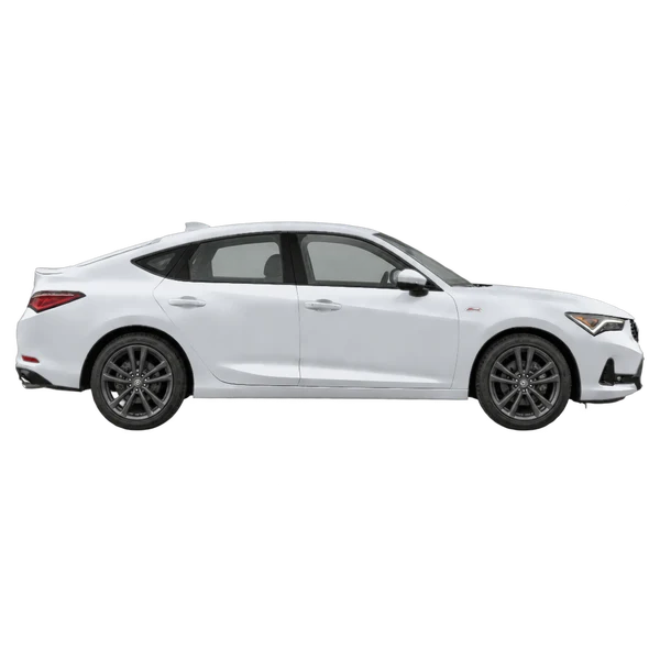 Acura Integra A-Spec 2023 argent, vue profil (tourné vers la droite)