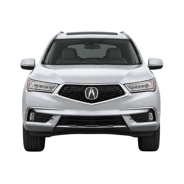 Acura MDX 2017 prata, vista frente