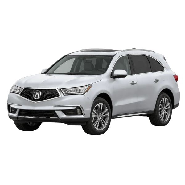2018 Acura MDX in Silber, Ansicht: Dreiviertelansicht vorne (nach links gerichtet)
