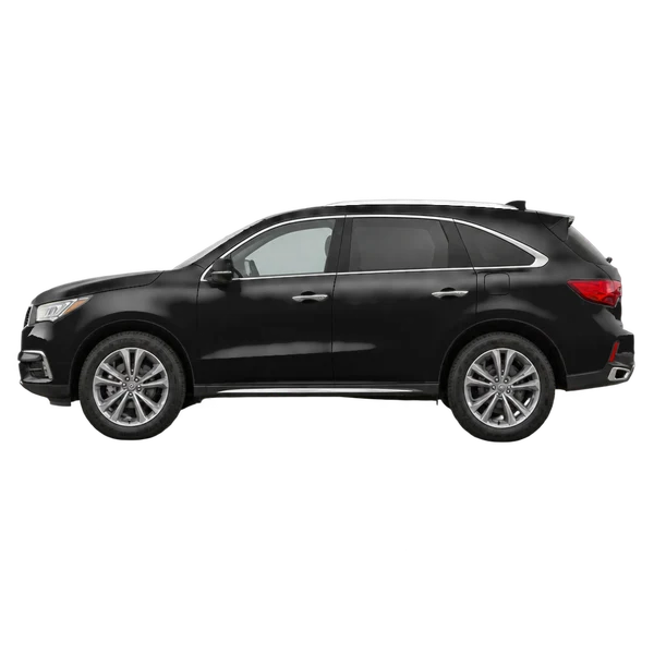 black 2020 Acura MDX side (facing left) view