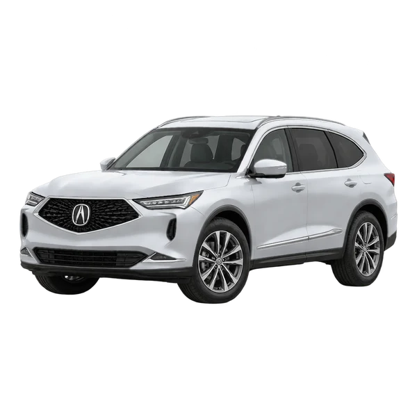 2022 Acura MDX in Silber, Ansicht: Dreiviertelansicht vorne (nach links gerichtet)