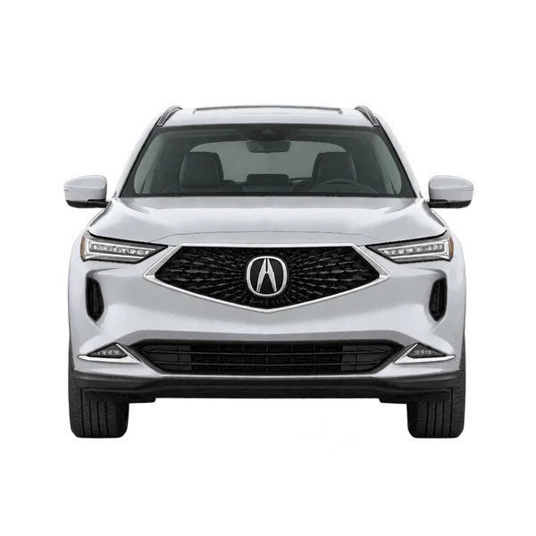Acura MDX 2023 en plateado, vista frontal