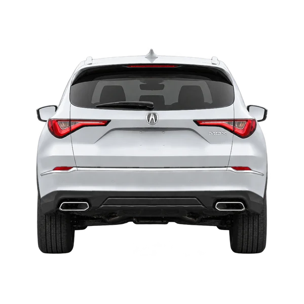 Acura MDX 2023 en plateado, vista trasera