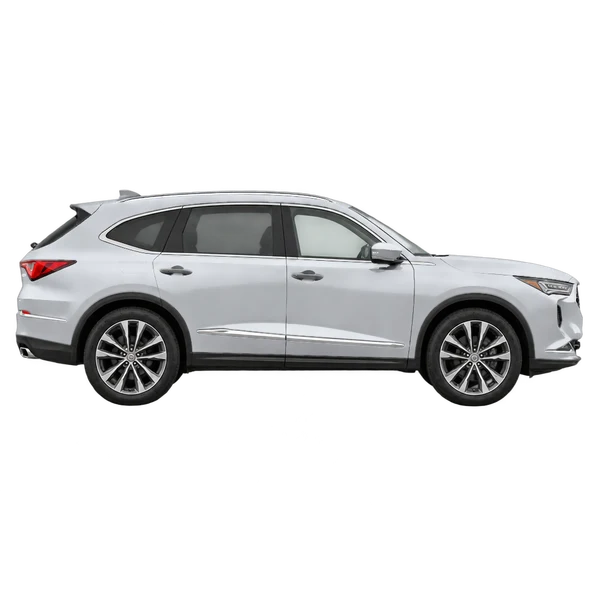 2025 Acura MDX in Silber, Ansicht: Seite (nach rechts gewandt)