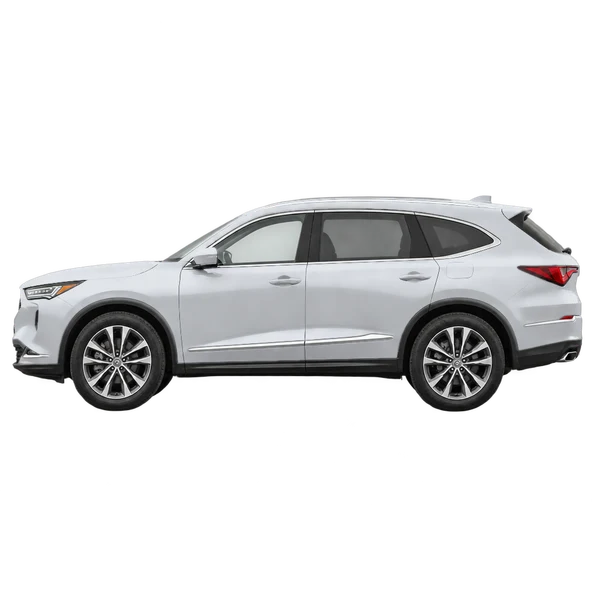 2027 Acura MDX in Silber, Ansicht: Seite (nach links gerichtet)