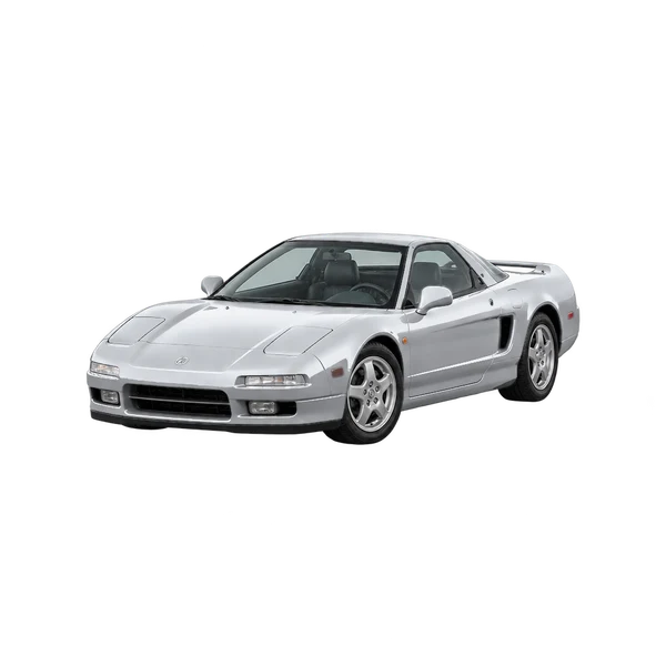 2000 Acura NSX in Silber, Ansicht: Dreiviertelansicht vorne (nach links gerichtet)