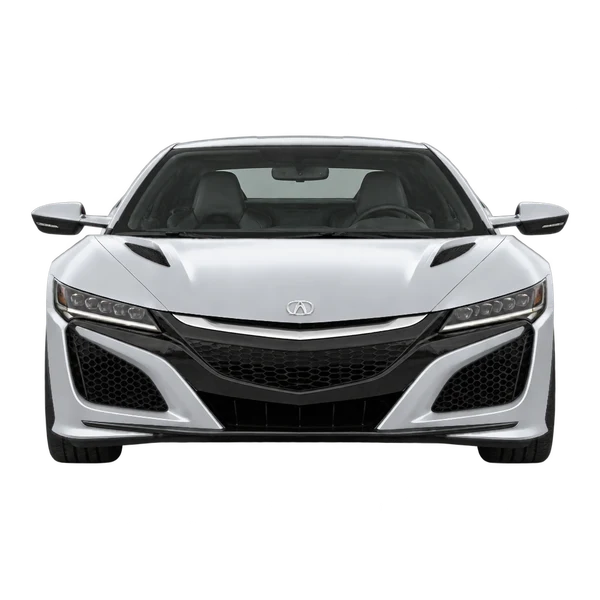 Acura NSX 2016 prata, vista frente