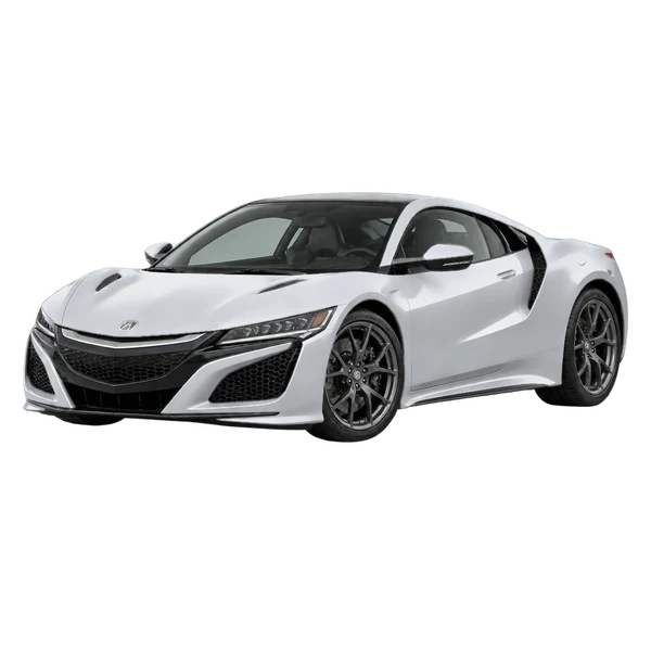 2020 Acura NSX in Silber, Ansicht: Dreiviertelansicht vorne (nach links gerichtet)