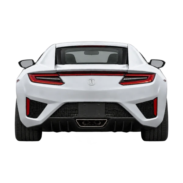 2021 Acura NSX in Silber, Ansicht: Heck