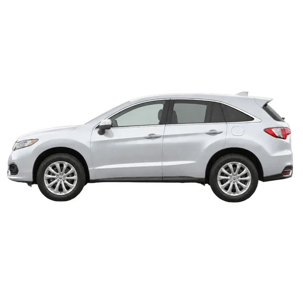 Acura RDX 2018 prata, vista lateral (voltada para a esquerda)