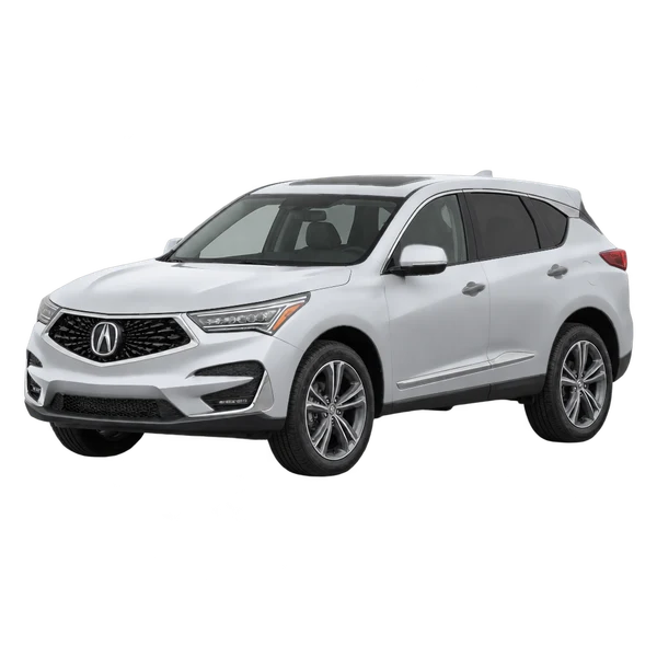 2019 Acura RDX in Silber, Ansicht: Dreiviertelansicht vorne (nach links gerichtet)