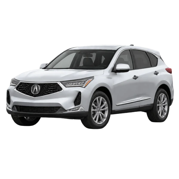 2025 Acura RDX in Silber, Ansicht: Dreiviertelansicht vorne (nach links gerichtet)