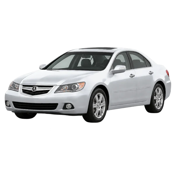 2009 Acura RL in Silber, Ansicht: Dreiviertelansicht vorne (nach links gerichtet)