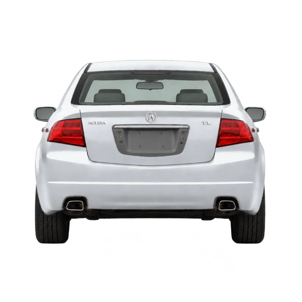 2007 Acura TL in Silber, Ansicht: Heck