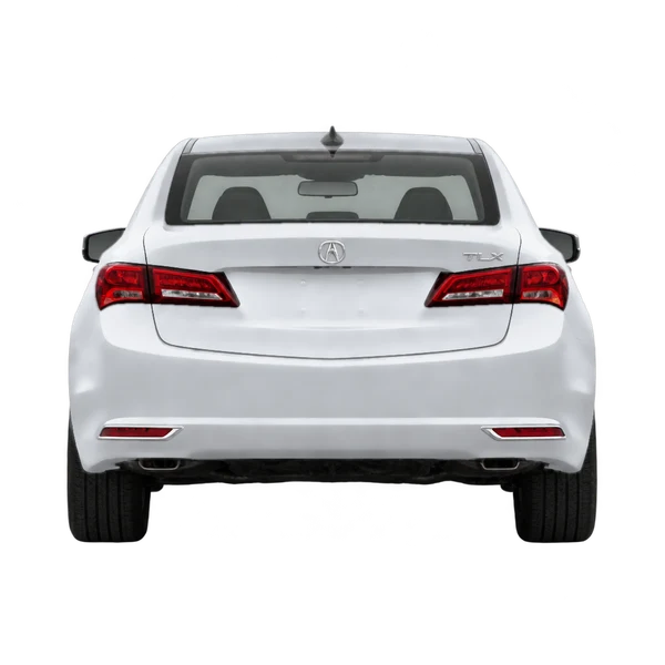 Acura TLX 2016 en plateado, vista trasera
