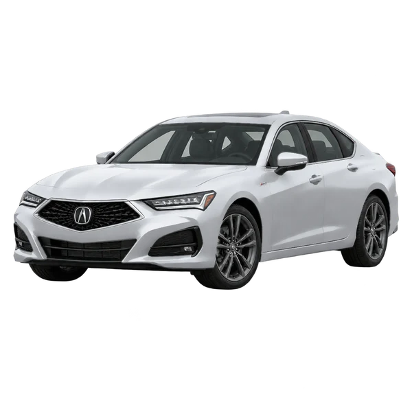 2022 Acura TLX in Silber, Ansicht: Dreiviertelansicht vorne (nach links gerichtet)
