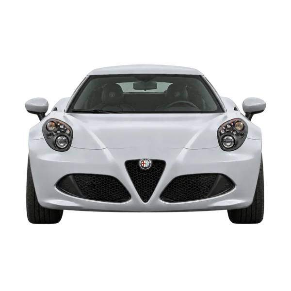 Alfa Romeo 4C 2018 en plateado, vista frontal