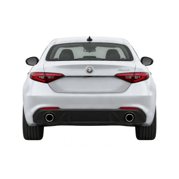 2026 Alfa Romeo Giulia in Silber, Ansicht: Heck
