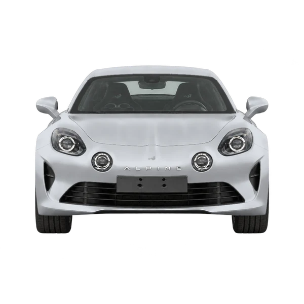 Alpine A110 2020 argent, vue avant