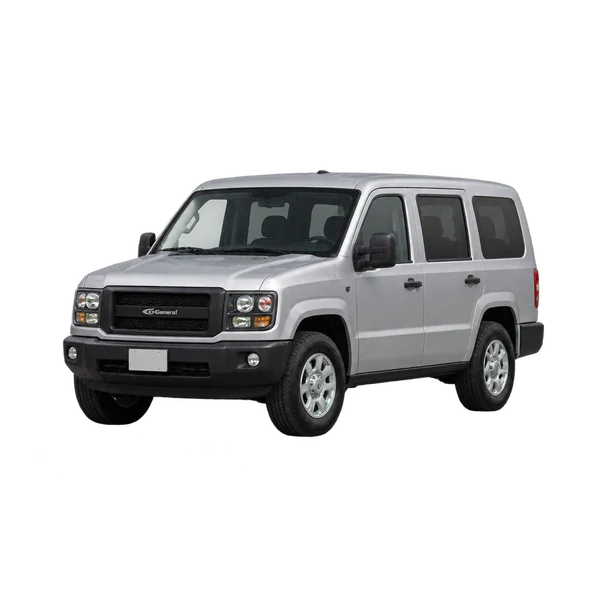 AM General MV-1 2021 prata, vista dianteira em três quartos (voltada para a esquerda)