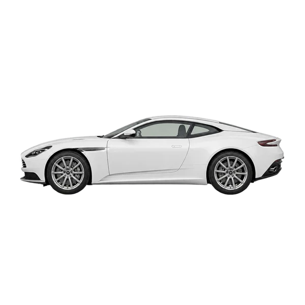 2020 Aston Martin DB11 in weiß, Ansicht: Seite (nach links gerichtet)