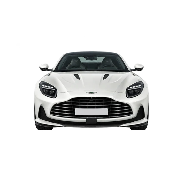 Aston Martin DB12 2025 branco, vista frente