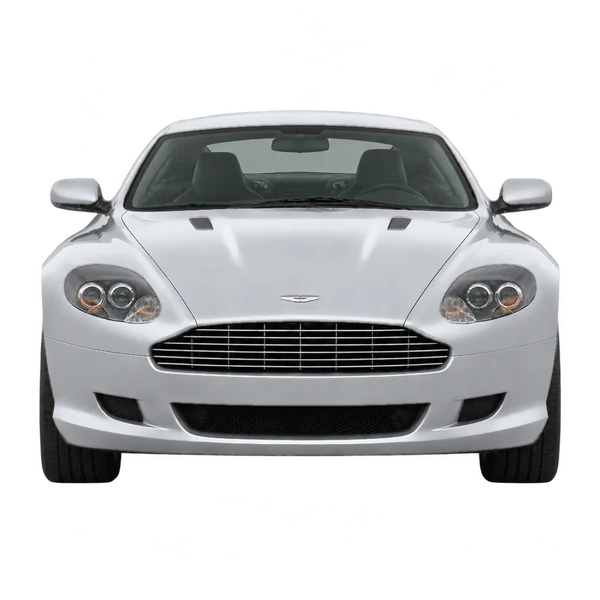 2008 Aston Martin DB9 in Silber, Ansicht: Front