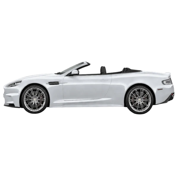 2012 Aston Martin DBS Volante in Silber, Ansicht: Seite (nach links gerichtet)