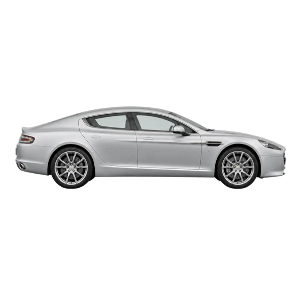 Aston Martin Rapide S 2014 argent, vue profil (tourné vers la droite)