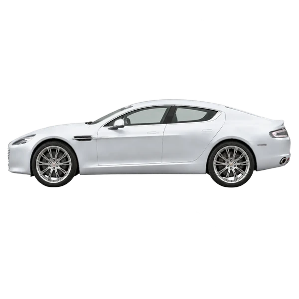 2011 Aston Martin Rapide in Silber, Ansicht: Seite (nach links gerichtet)