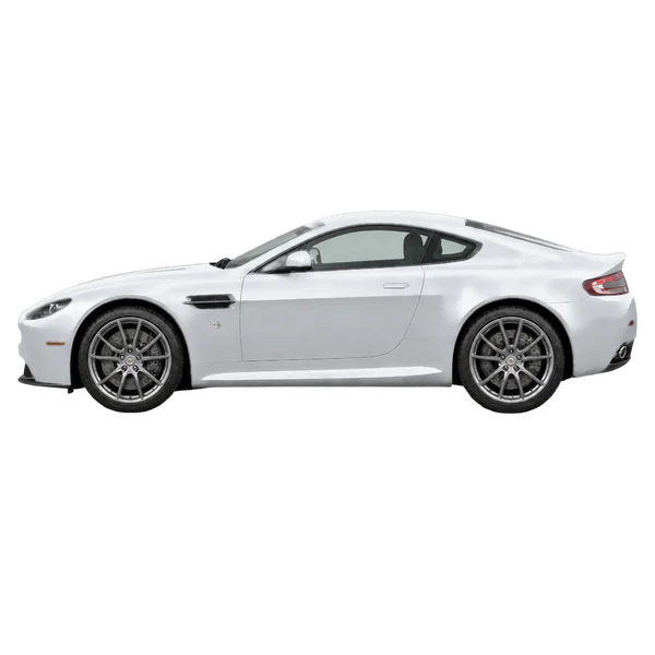 2015 Aston Martin V8 Vantage in Silber, Ansicht: Seite (nach links gerichtet)