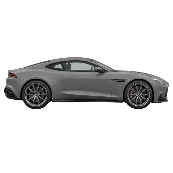Aston Martin Vanquish 2026 gris, vue profil (tourné vers la droite)