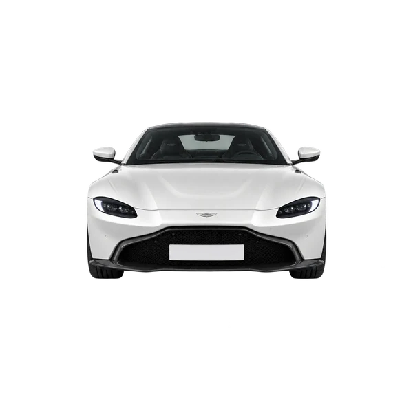 2019 Aston Martin Vantage in weiß, Ansicht: Front