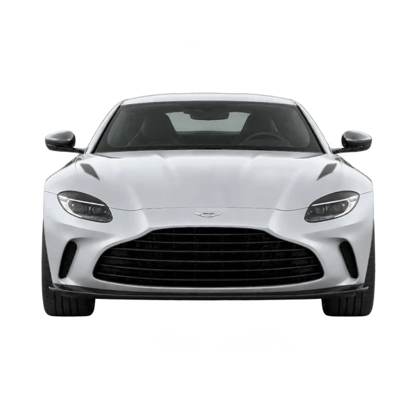 2026 Aston Martin Vantage in Silber, Ansicht: Front